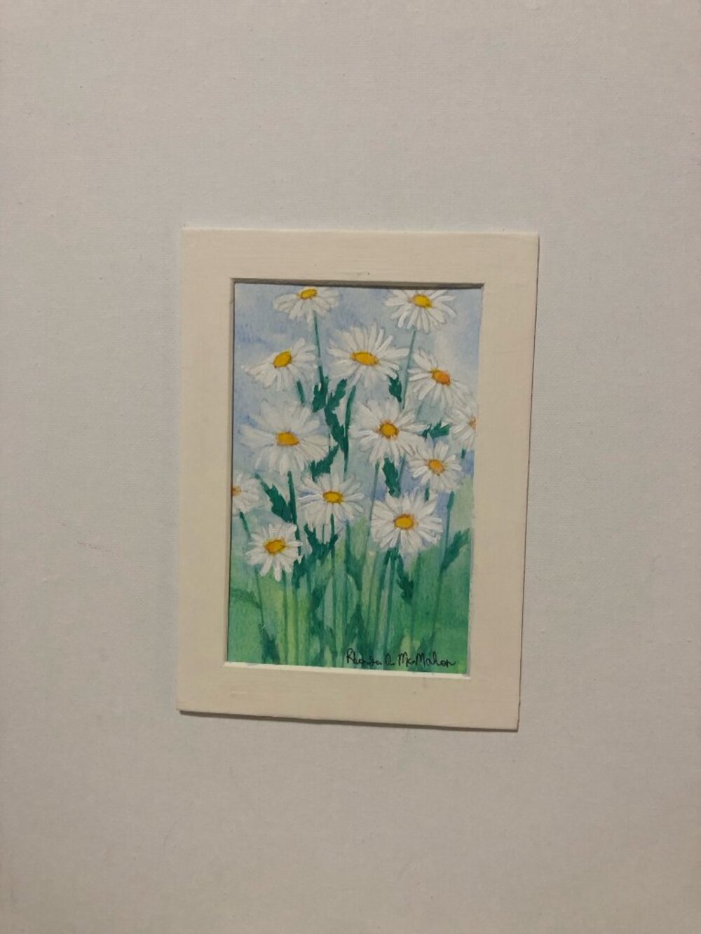 Watercolor Daisy Painting